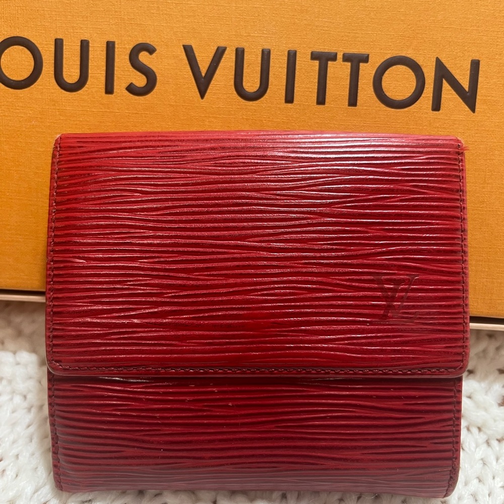 Louis Vuitton Red Epi Leather Ludlow Wallet